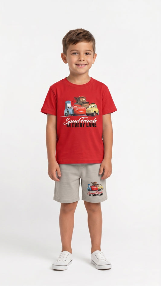 Coco Set Royal Red&Beige Boy Red&Beige / 3*4