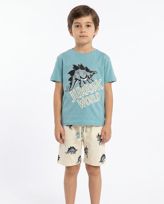 WIKIBOOM SET WIKIKBOOM JURASSIC WORLD BOY L.BLU&BGE light blue&beige / 4*5
