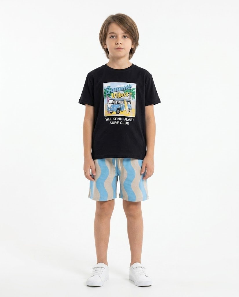 WIKIBOOM SET BOY BLK&BGE&BLUE 9348 black&beige&blue / 3*4