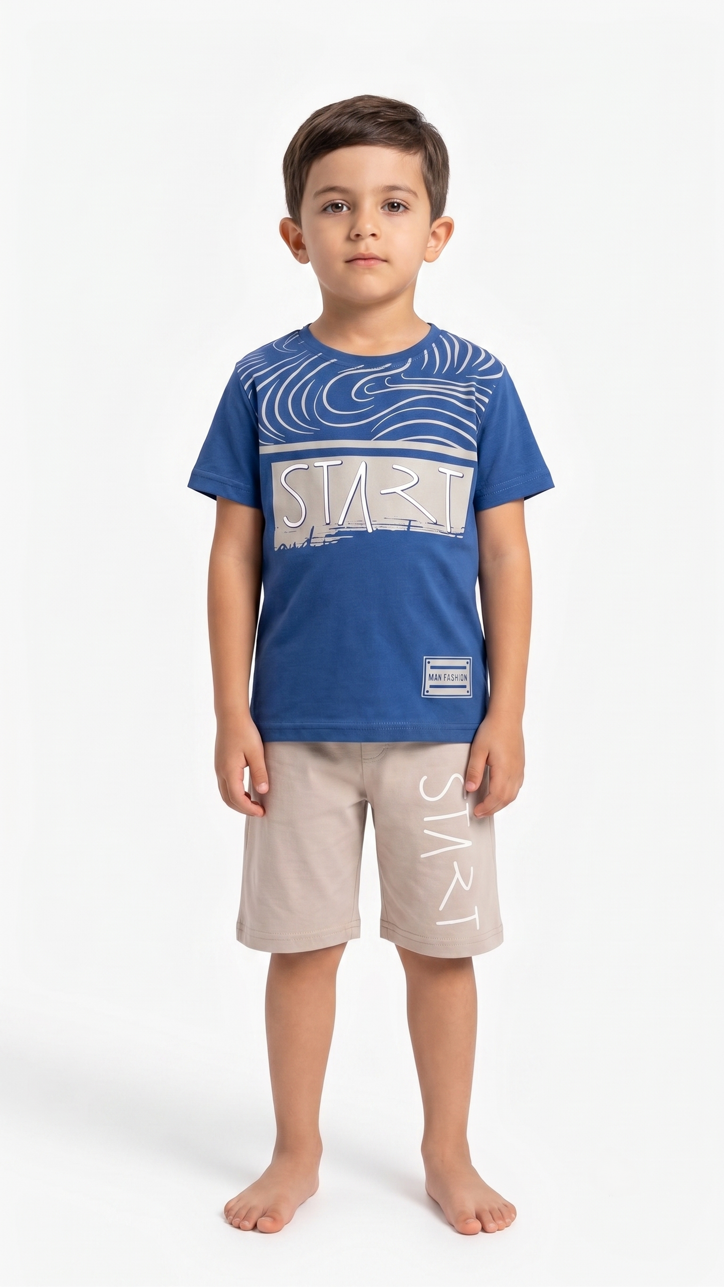MINI NIGHT SET PIJAMA BOY NVY&GRY 202 navy&grey / 6