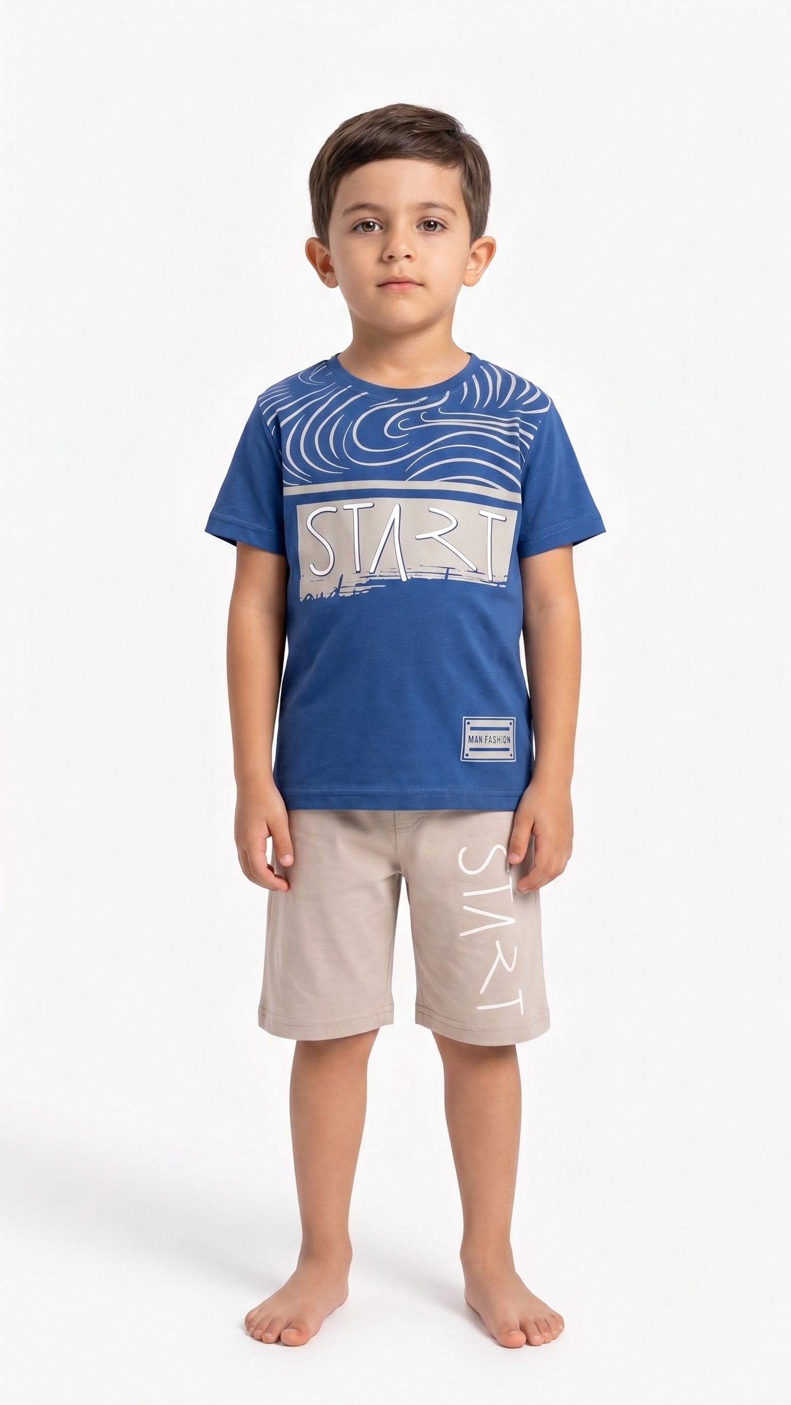 MINI NIGHT SET PIJAMA BOY NVY&GRY 202 navy&grey / 6