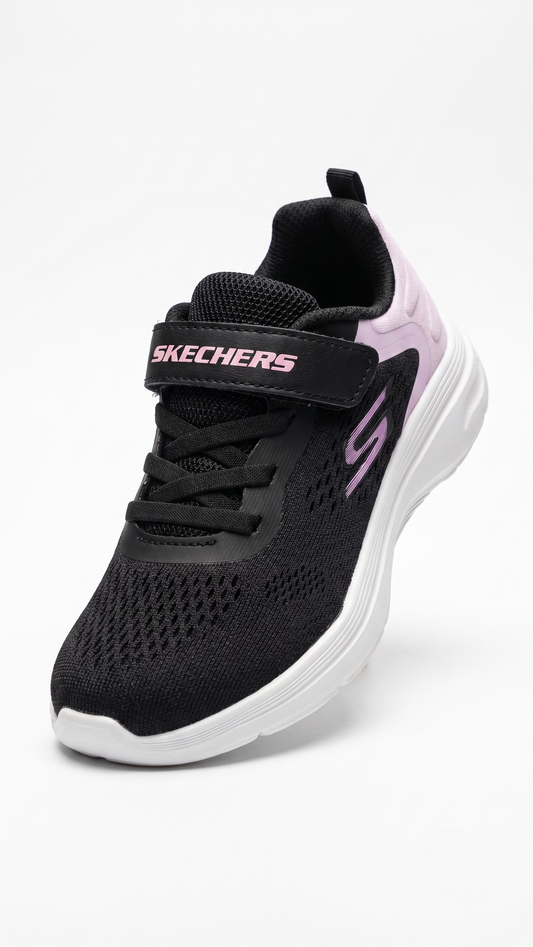 Skechers Gorun 596 212 – Black & Purple Running Shoes 31 / Black & Purple