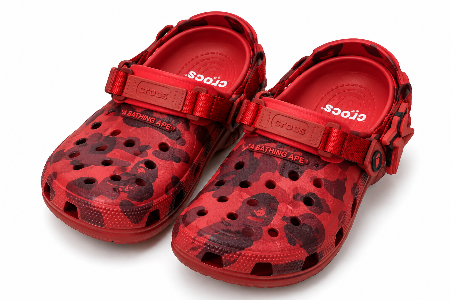 Crocs Classic Clog Red & Black Clog (42) 7 / Red & Black