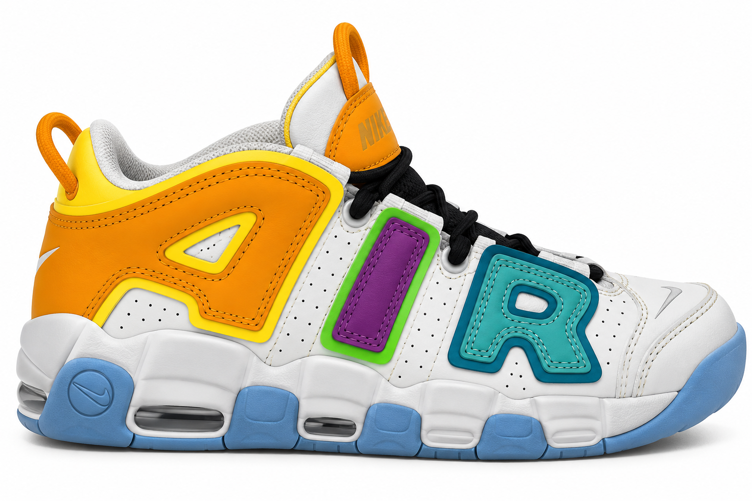 Nike Air White&Multi White & Multi Sneakers 34 / White & Multi