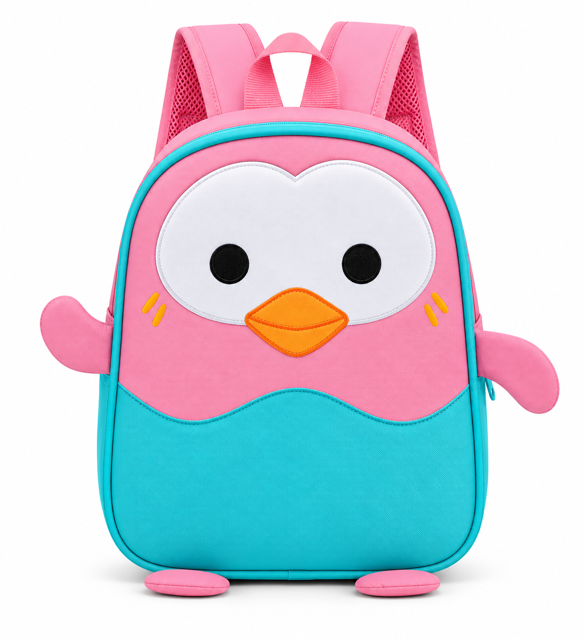Penguin Girl Backbag Pink&Aqua Pink & Aqua Backbag Pink & Aqua