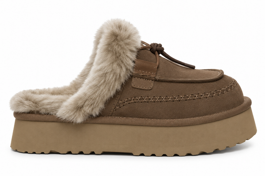 Ugg Disquette Alpine Olive Grey Slipper 38 / Olive Grey