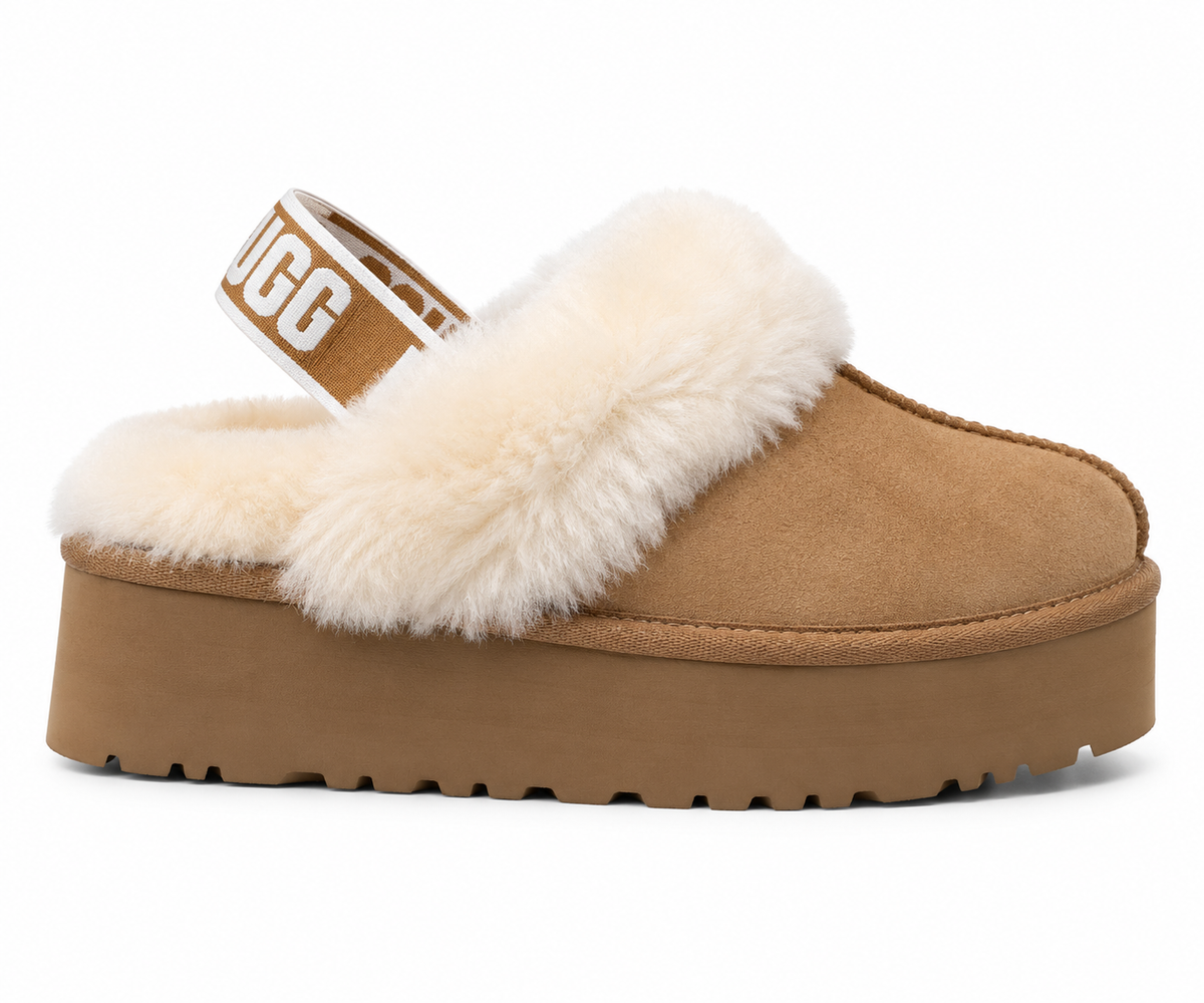 Ugg Classic Tasman Beige & White Slipper 36 / Beige & White