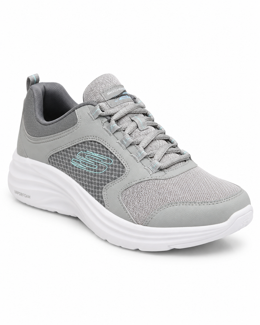 SKECHERS RUNNING VAPOR FOAM GRY&WHT grey&white / 36.5