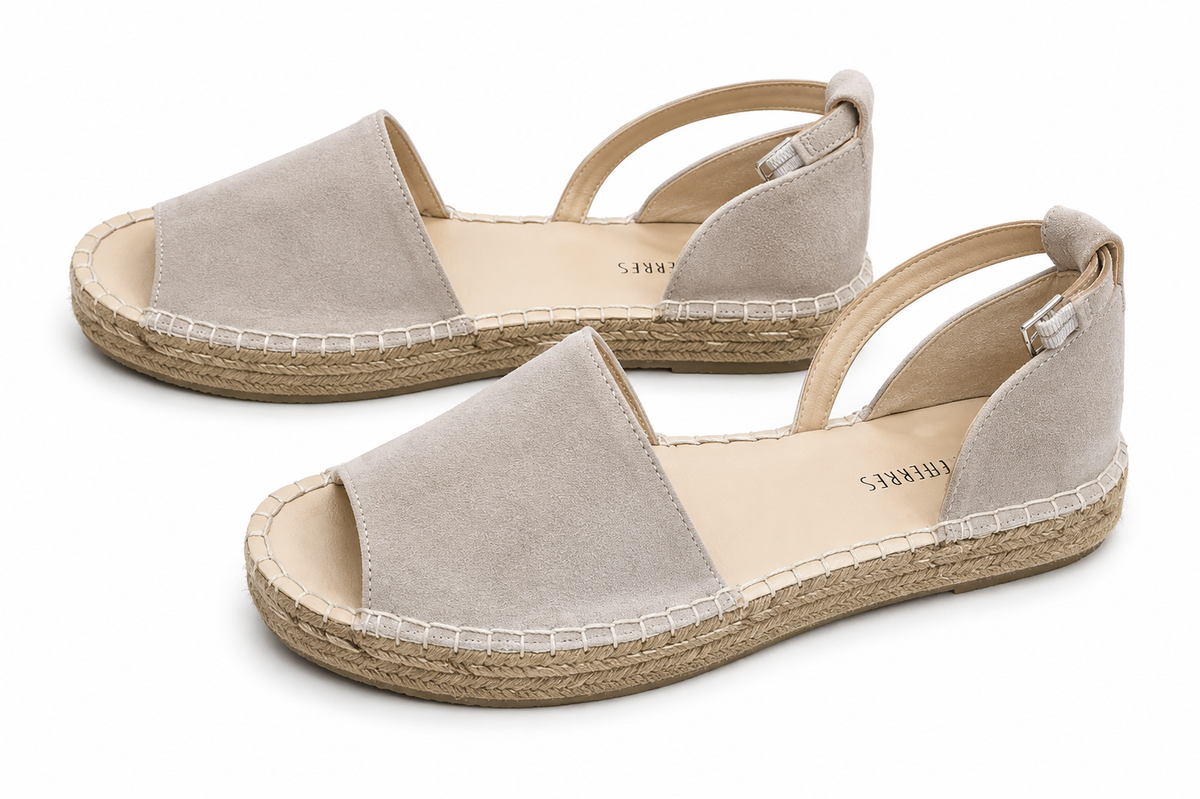 LORAFERRES SANDAL FLAT SANDAL BEIGE beige / 41