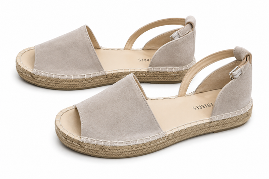 LORAFERRES SANDAL FLAT SANDAL BEIGE beige / 41