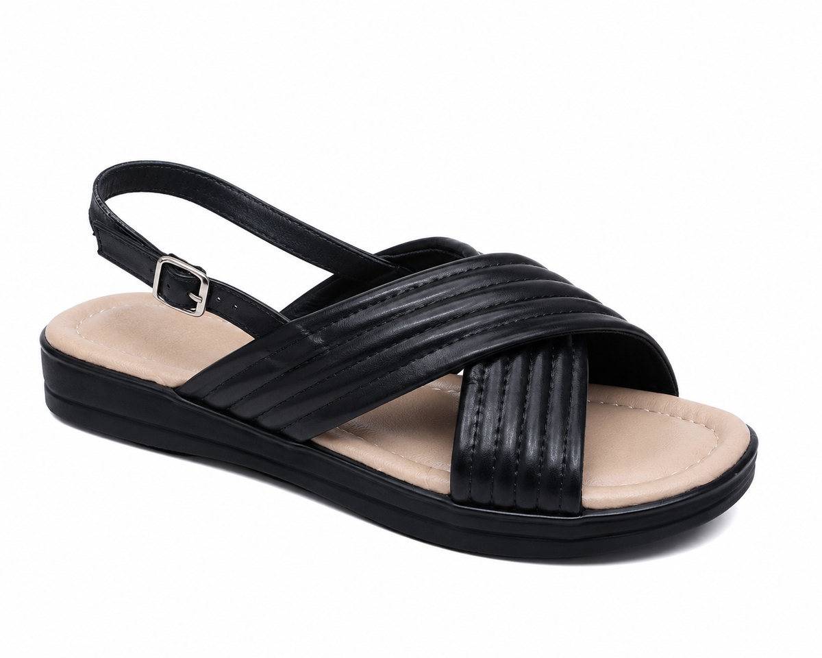 LORAFERRES SANDAL CROSS STRAP SANDAL black / 38