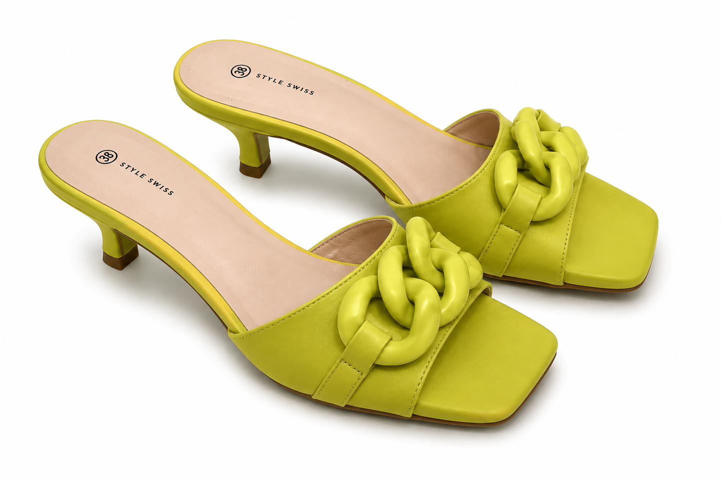 SWISH JEANS HEEL SANDALS SANDAL YELLOW yellow / 37