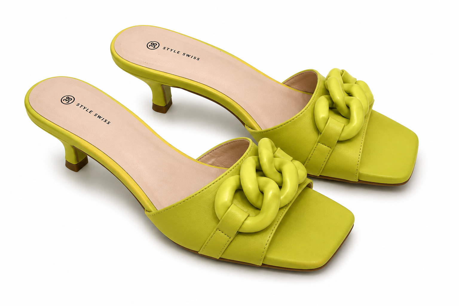 SWISH JEANS HEEL SANDALS SANDAL YELLOW yellow / 37