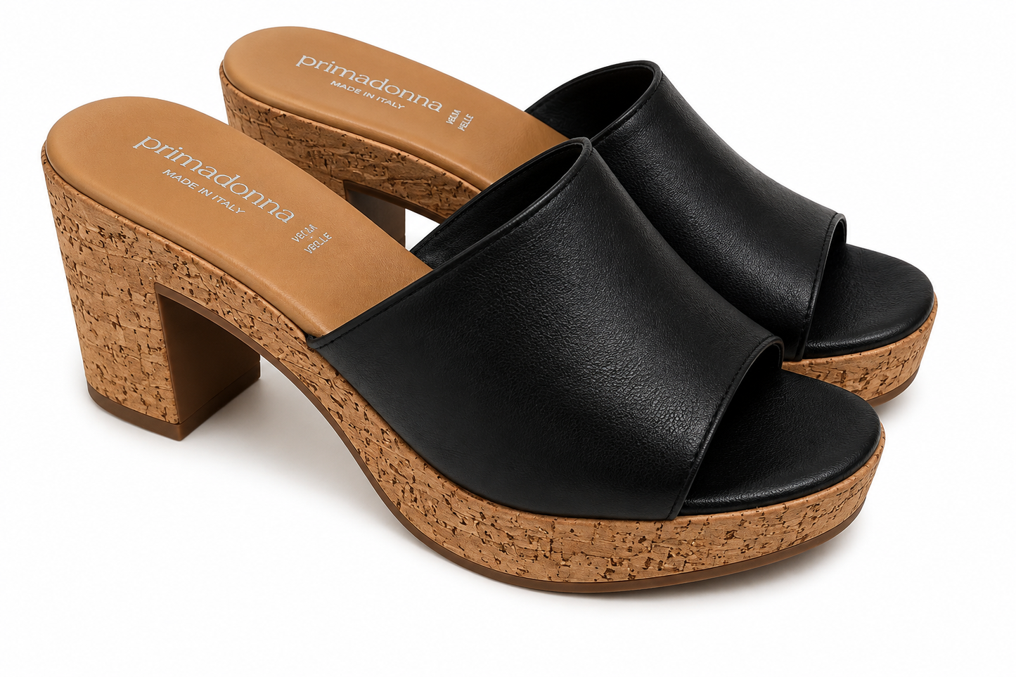 PRIMOPIANO BLOCK HEEL BLK&BGE black&beige / 40
