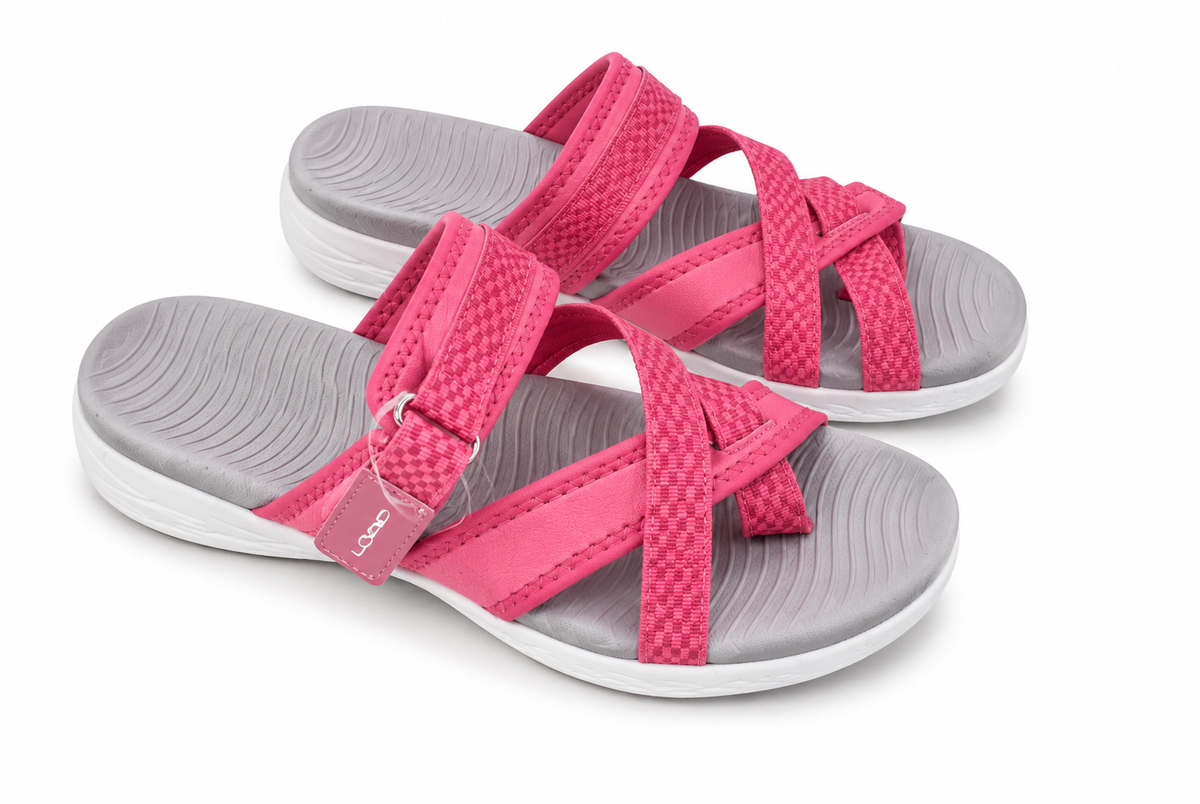 LOAP SLIDE GREY&PNK grey&pink / 37