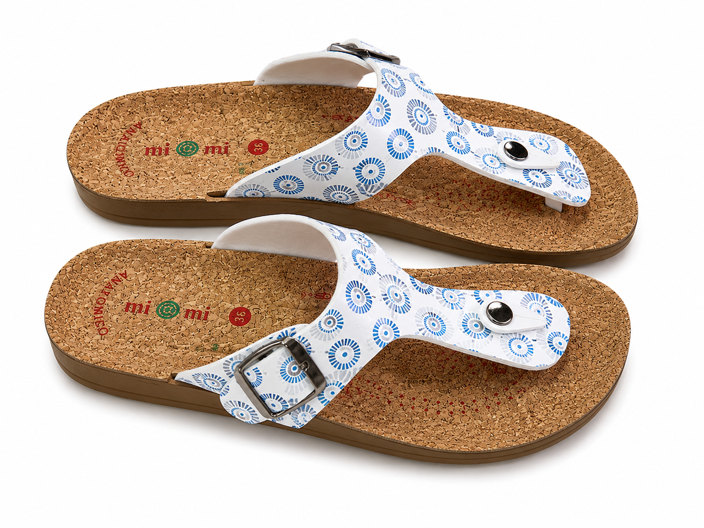 MIMI SLIDE WHT&BLUE white&blue / 41