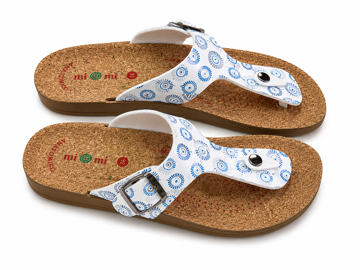 MIMI SLIDE WHT&BLUE white&blue / 41