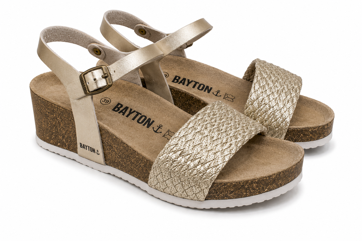 BAYTON SANDAL SANDALWOVEN STRAP beige / 39