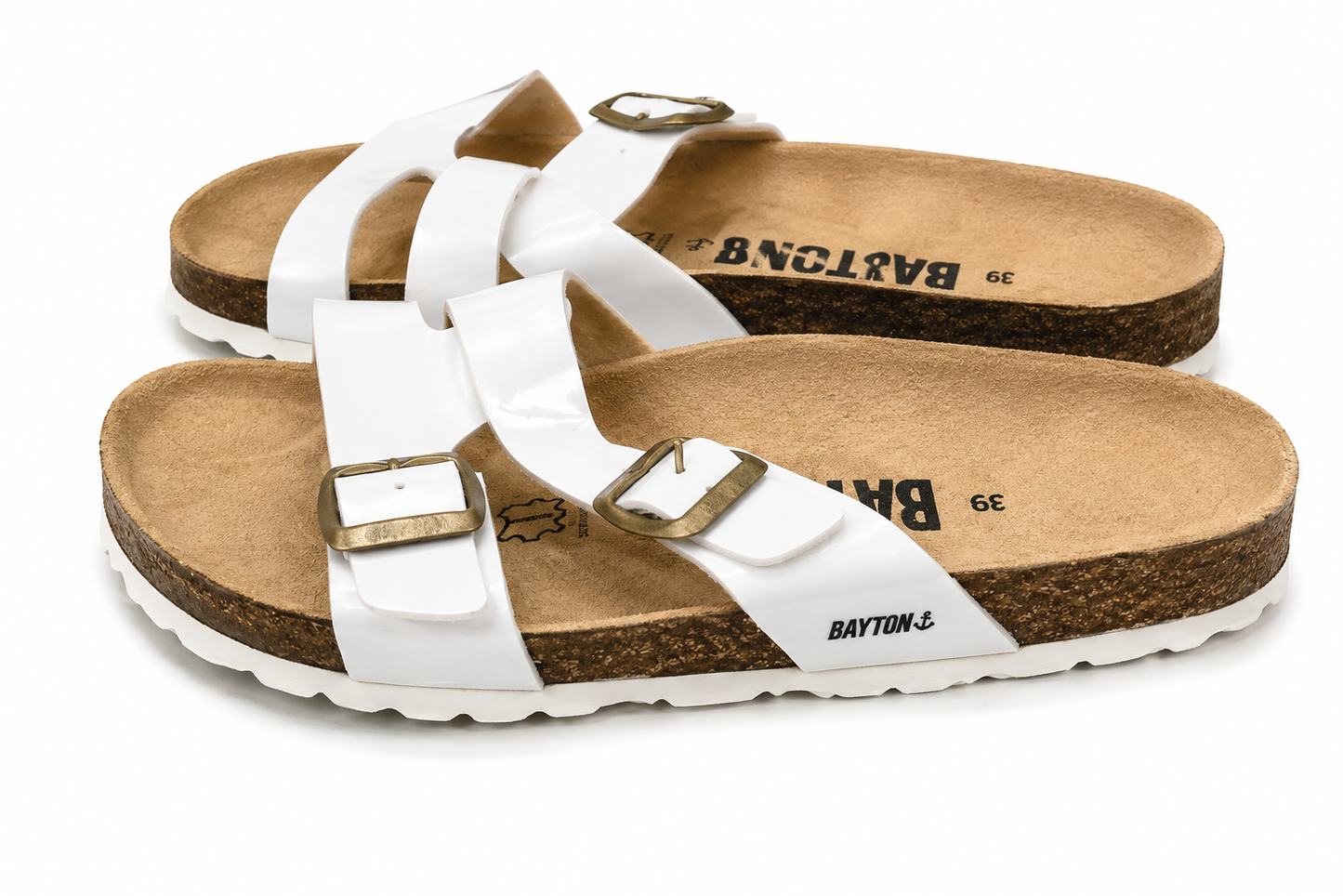 BAYTON SLIDE DOUBLE STRAP off white / 39