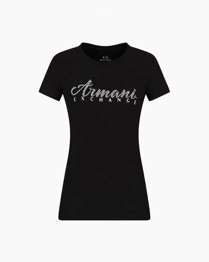 Armani Exchange Slim fit T-shirt in stretch cotton jersey