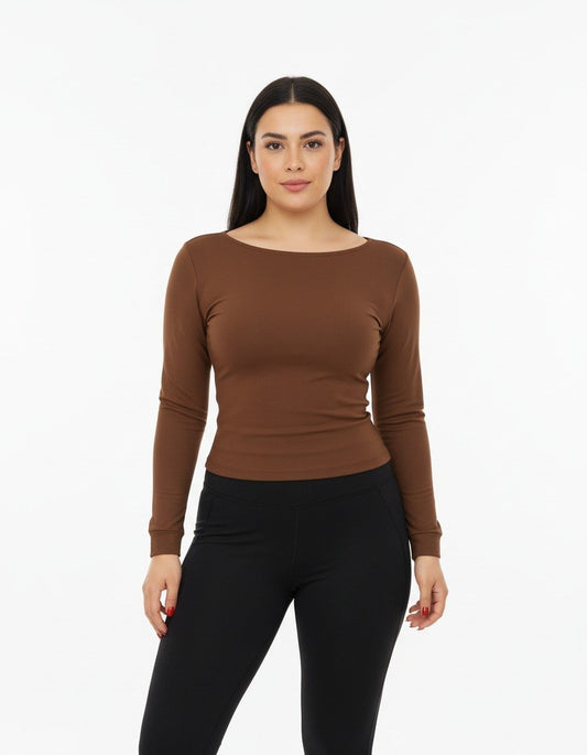 Oysho Sweatshirt Brown Brown / S