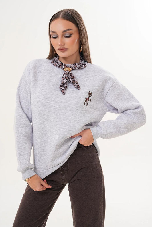 Qustyle Sweatshirt Grey Grey / S