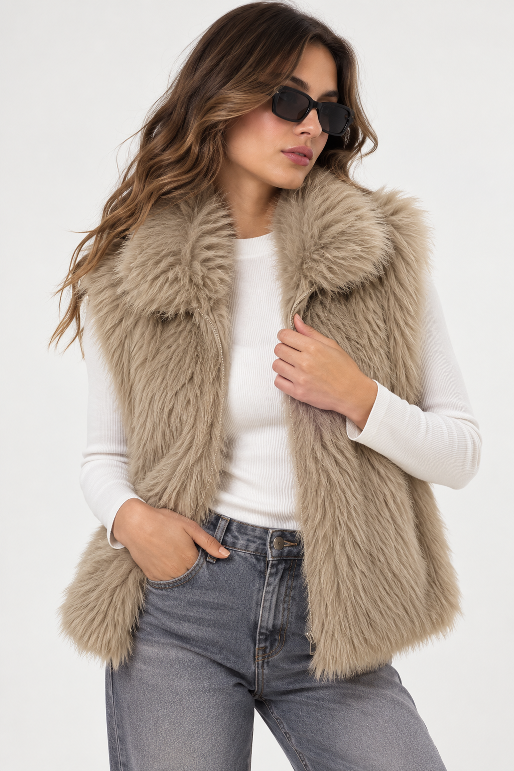 Mys Vest Beige 1231 - Beige Vest S / Beige
