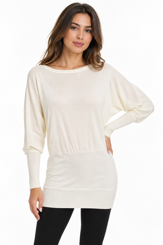 BASIC DRESS 4633-7 white / One Size