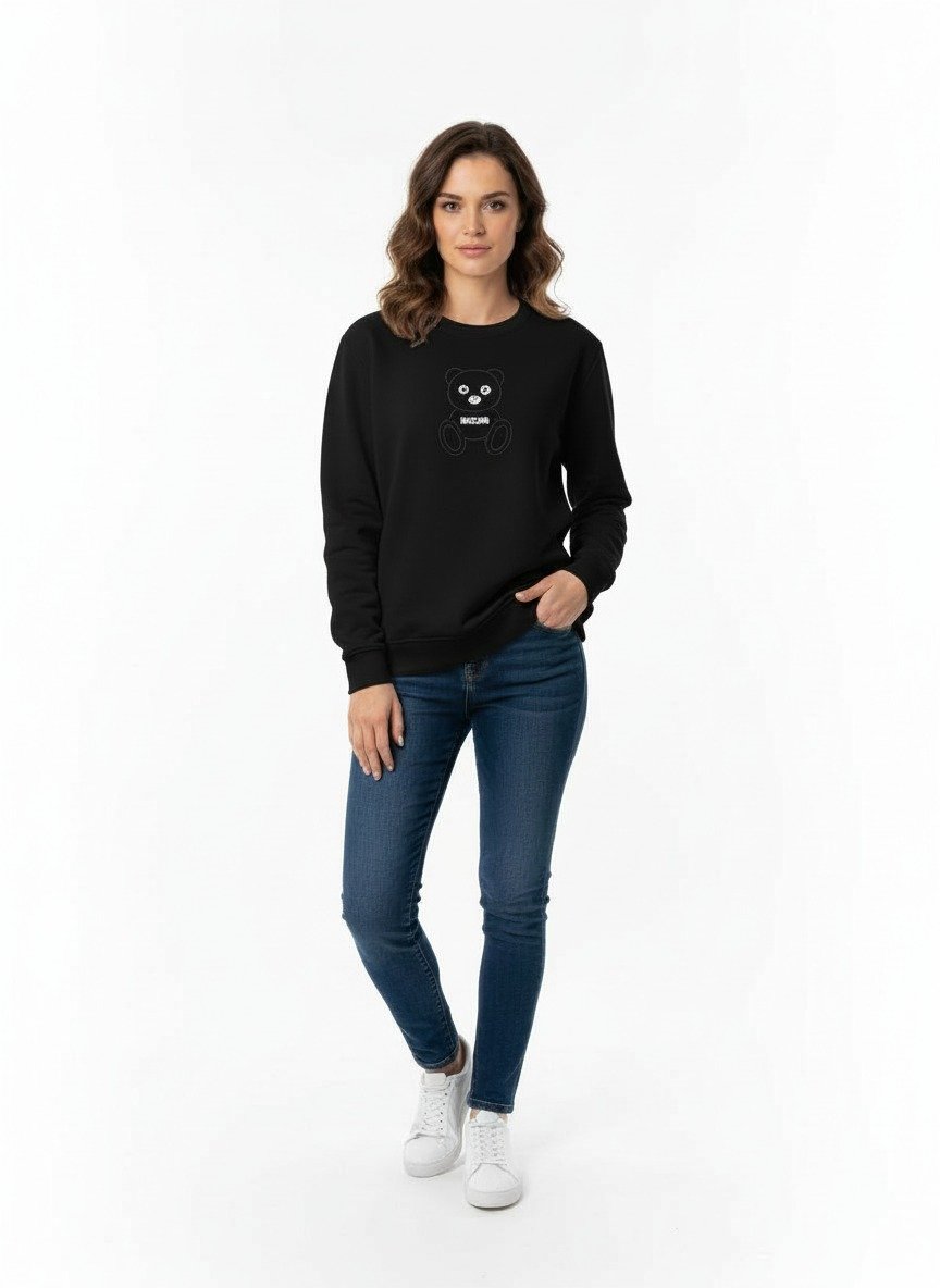 Moschino Sweatshirt Black S-3143 White / S