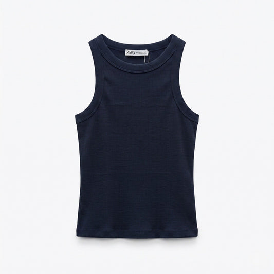 Zara I-Shirt Navy 105 Navy / S