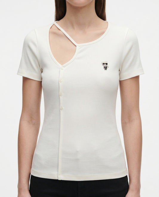 Karl Lagerfeld T-Shirt White R-5042 White / S