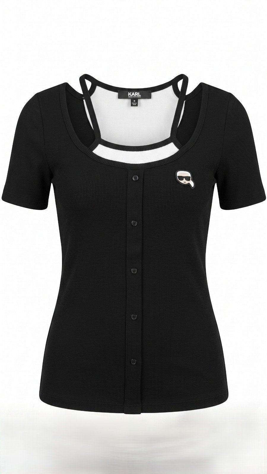 Karl lagerfeld T-Shirt Black R-1003 Black / S