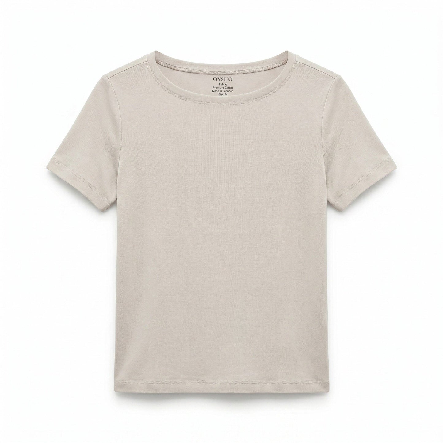 Oysho T-Shirt Beige 01 Beige / S
