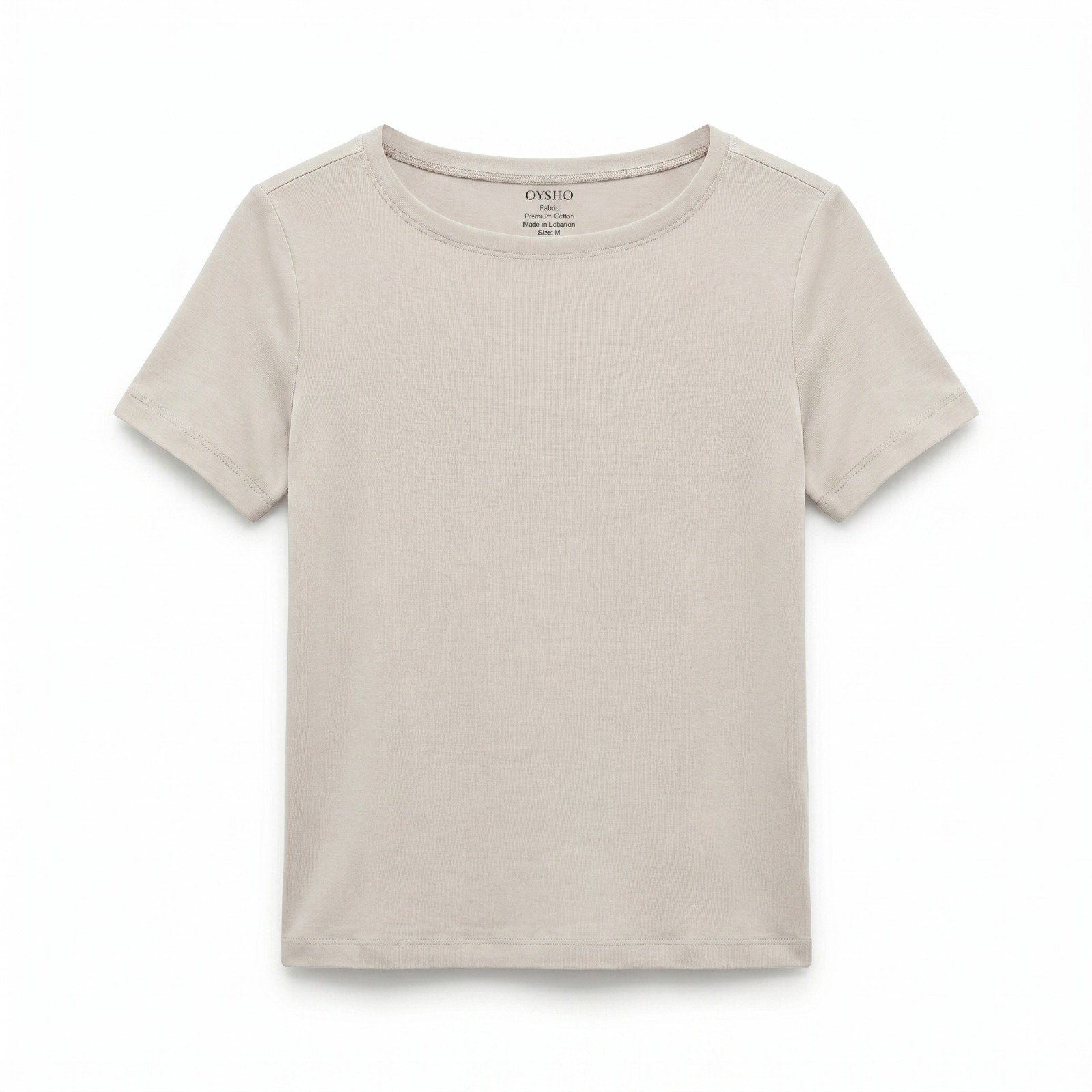 Oysho T-Shirt Beige 01 Beige / S