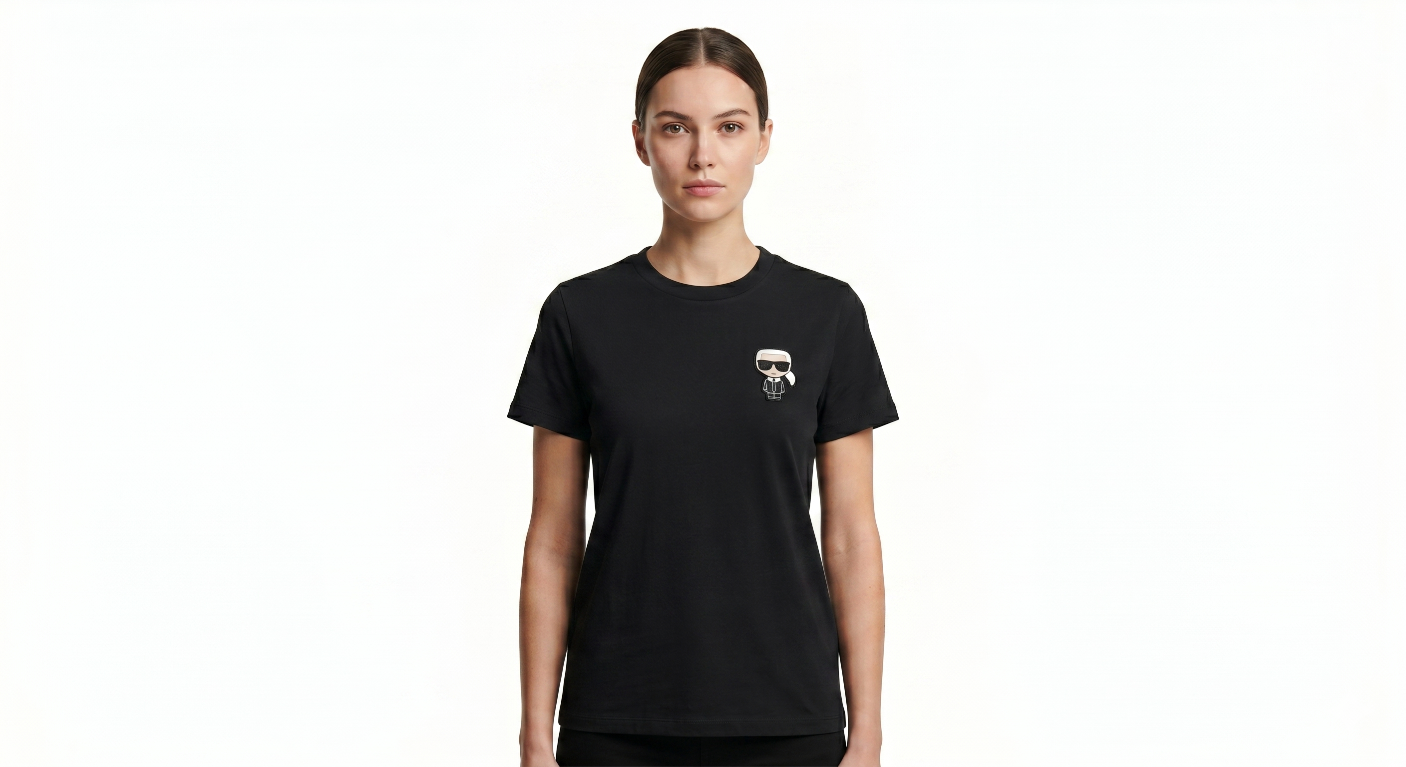 KARL T-SHIRT BF-5034 BLACK / Small