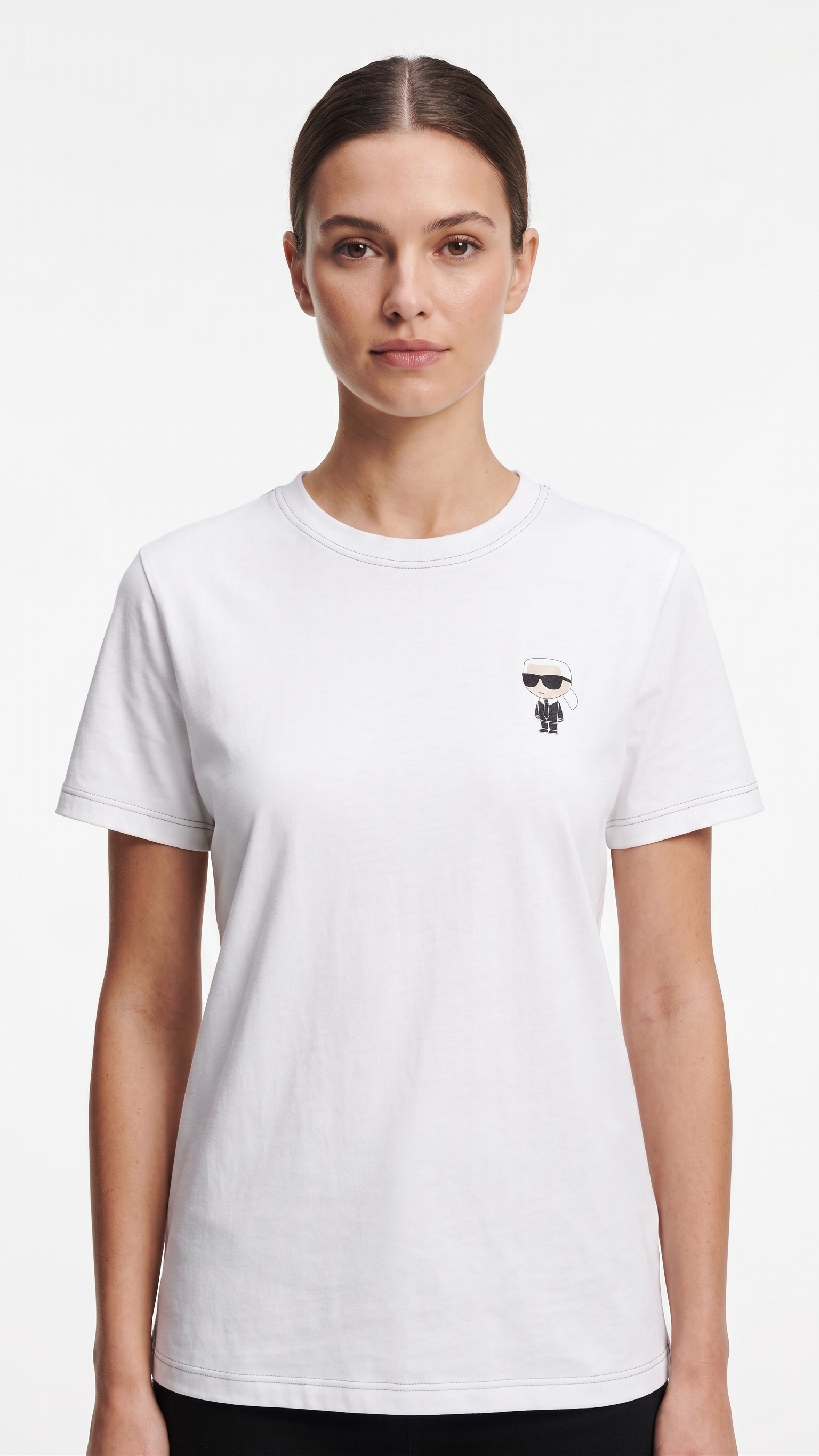 KARL T-SHIRT BF-5034 WHITE / Small