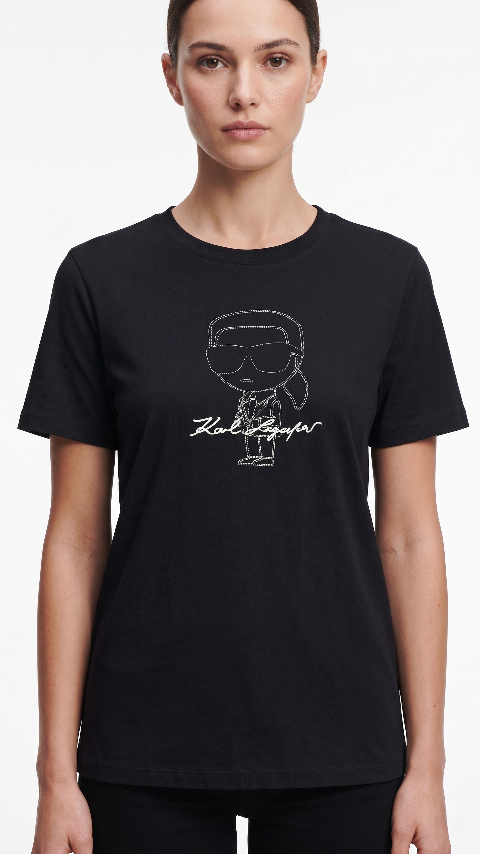 KARL T-SHIRT BF-5040 BLACK / Small