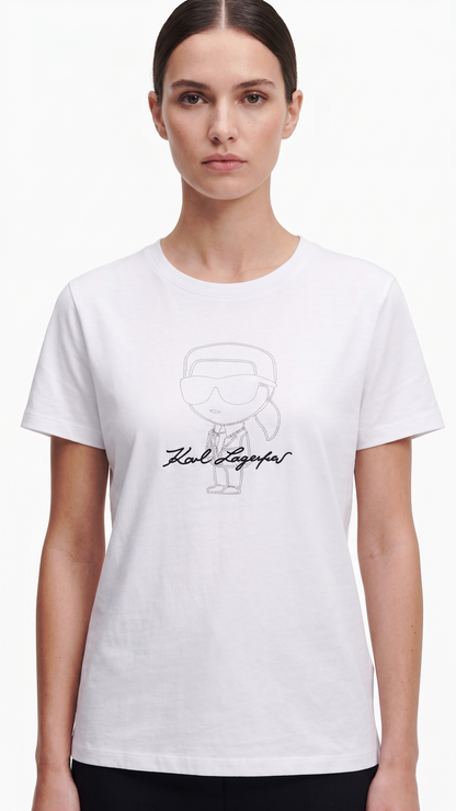 KARL T-SHIRT BF-5040 WHITE / Small