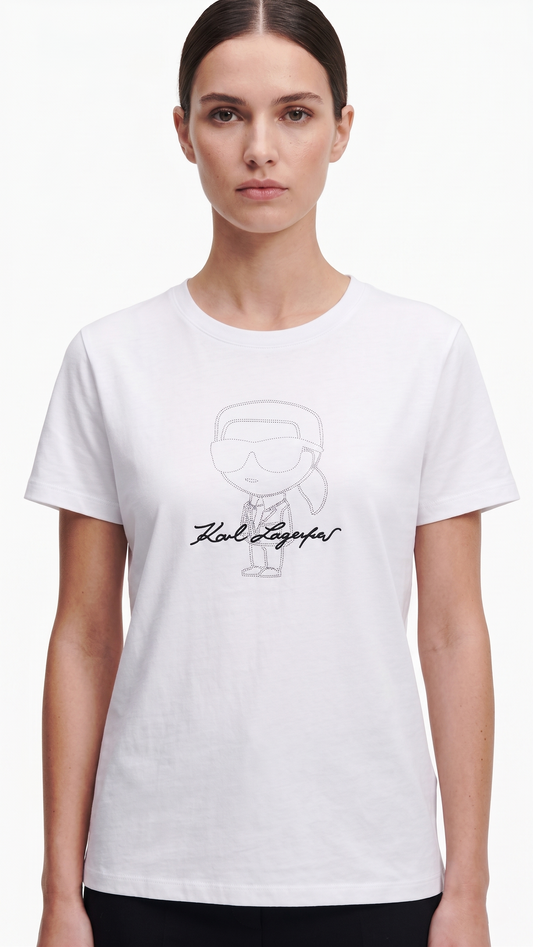 KARL T-SHIRT BF-5040 WHITE / Small