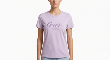 GUESS T-SHIRT BF-5039 LAVENDER / Small