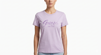 GUESS T-SHIRT BF-5039 LAVENDER / Small