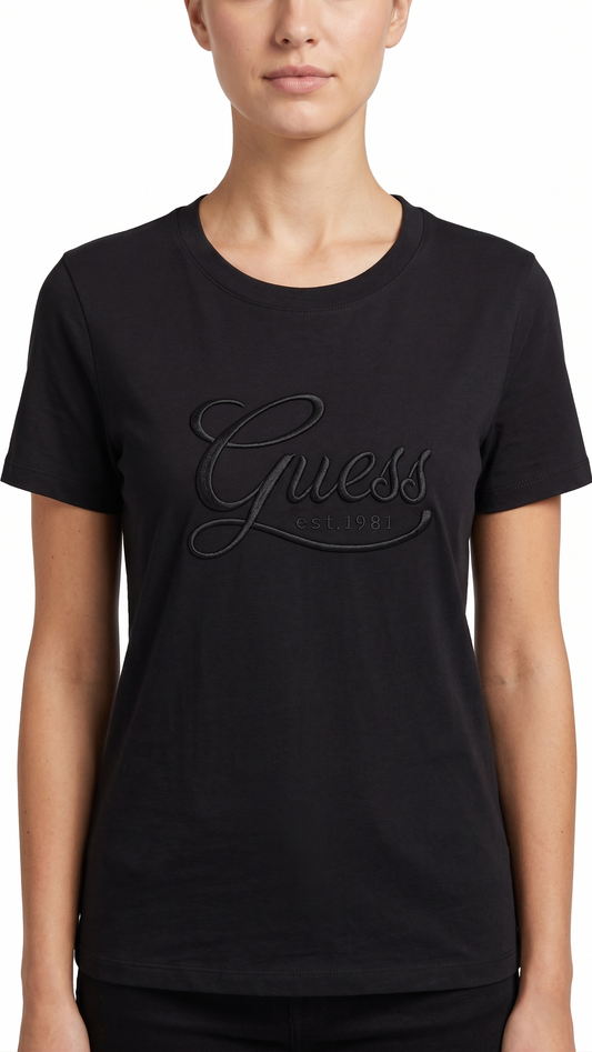 GUESS T-SHIRT BF-5039 BLACK / Small