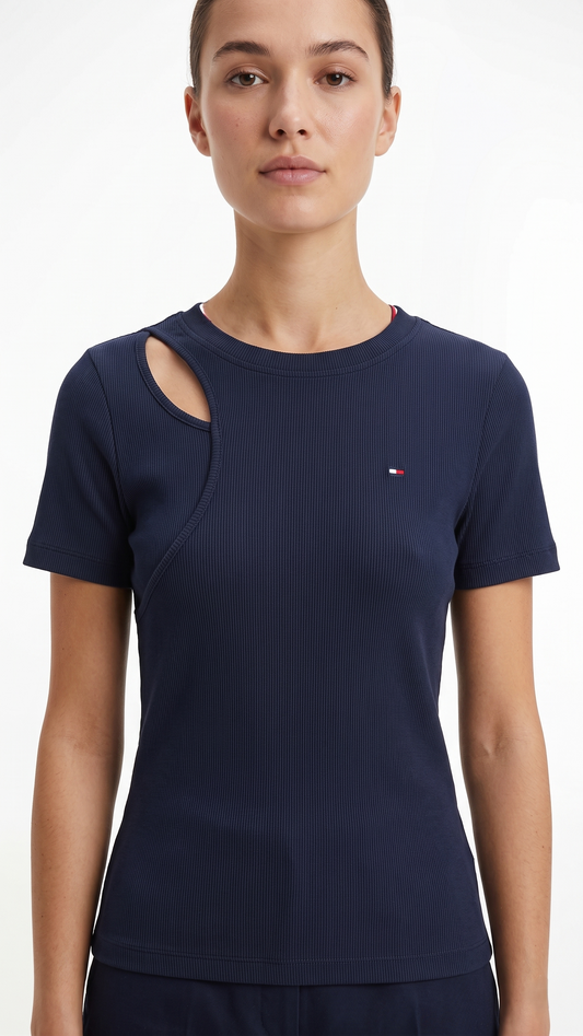 TOMMY T-SHIRT R-1001 NAVY / Medium