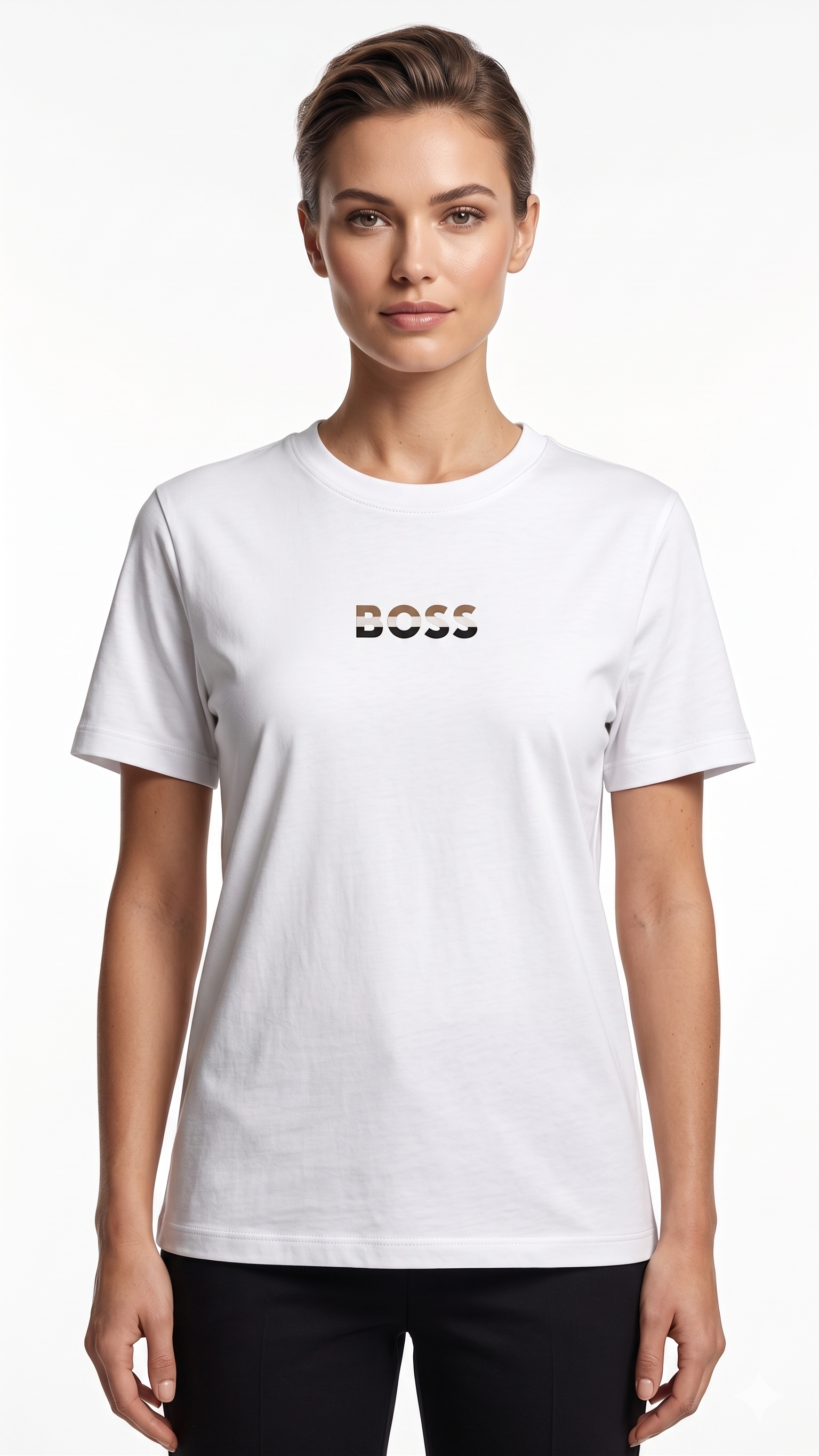 BOSS T-SHIRT BF-5041 WHITE / Small