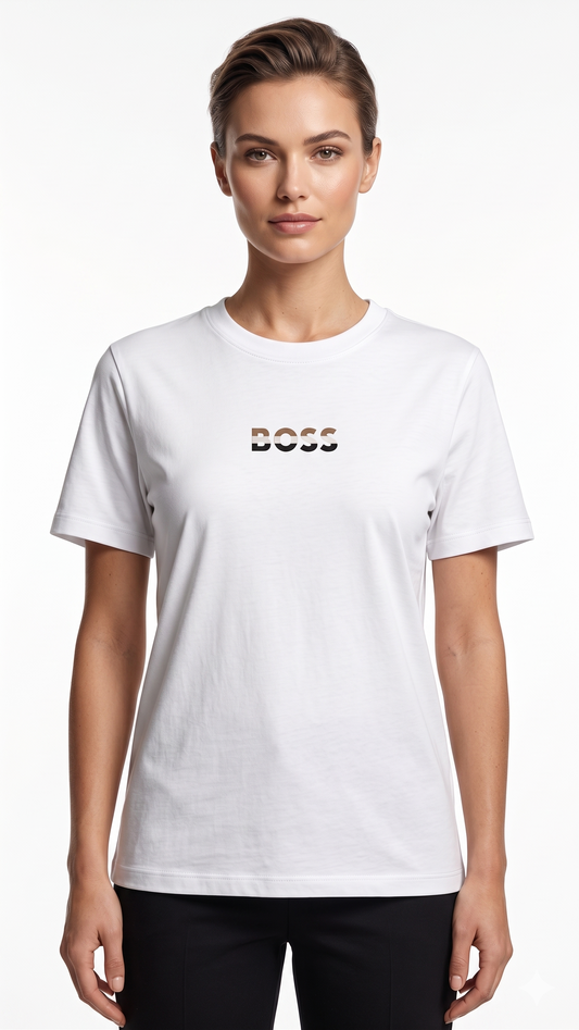 BOSS T-SHIRT BF-5041 WHITE / Small