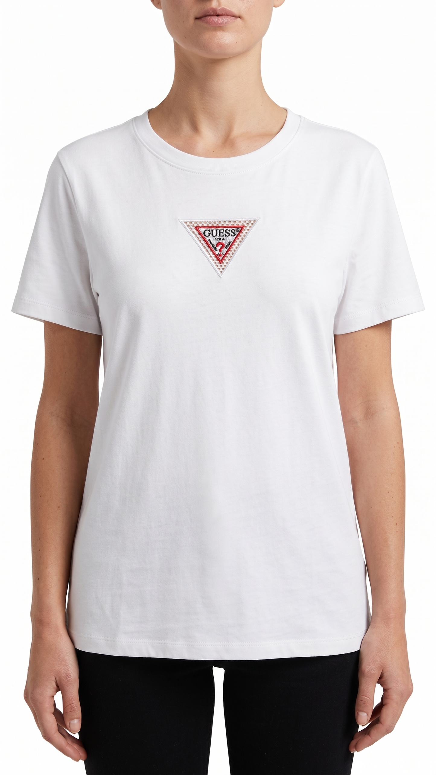 GUESS T-SHIRT V-4005 WHITE / Small