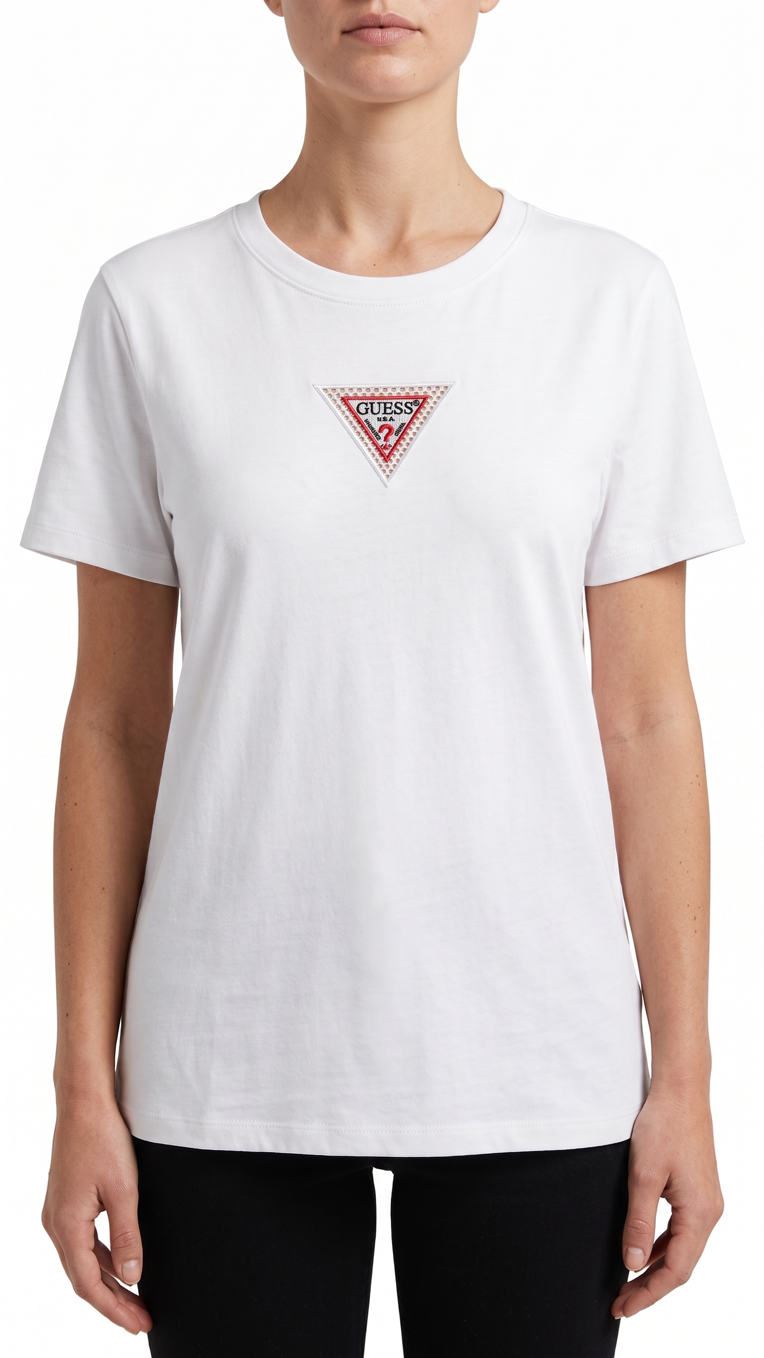 GUESS T-SHIRT V-4005 WHITE / Small
