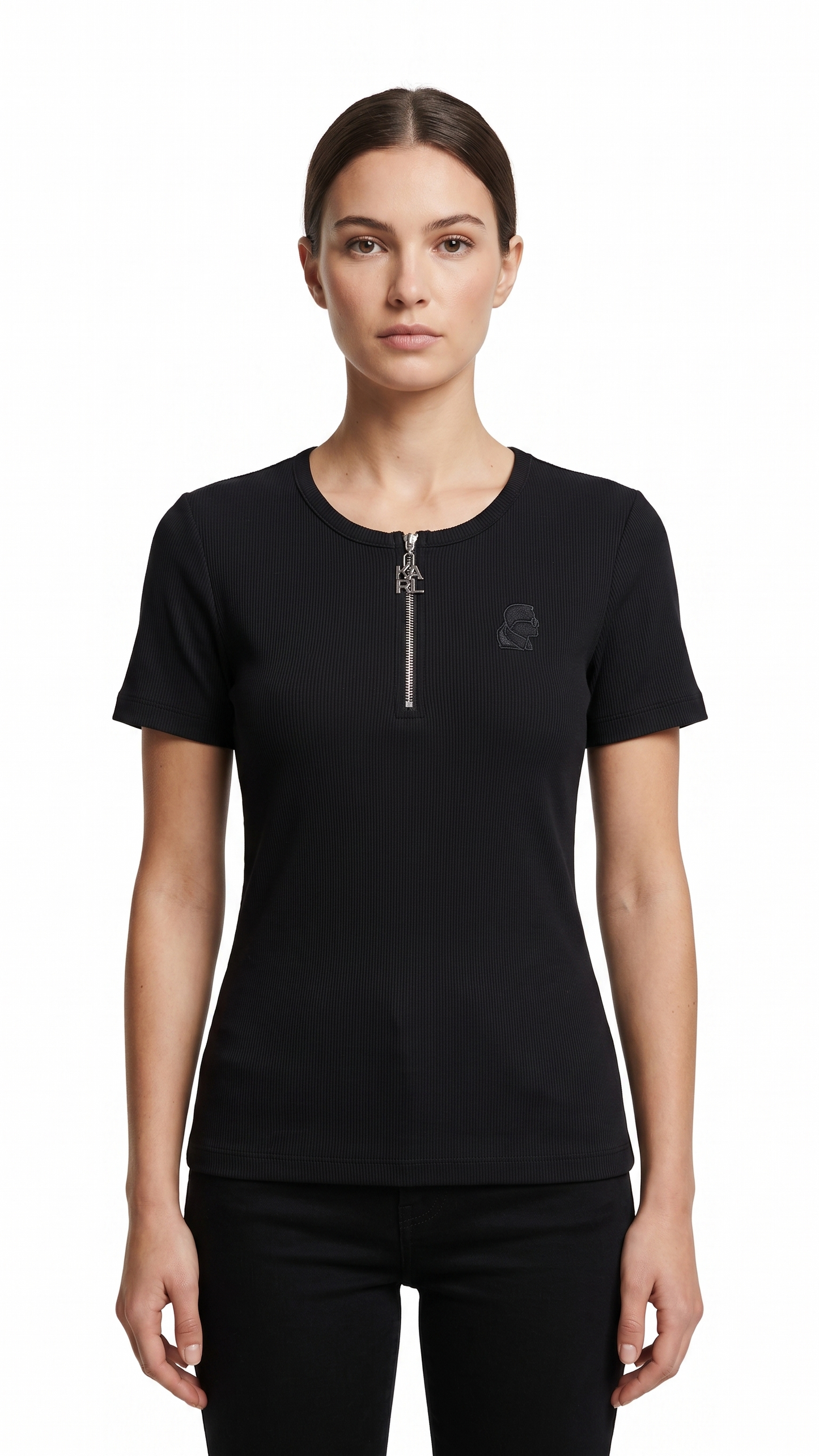 KARL T-SHIRT R-1064 BLACK / Small