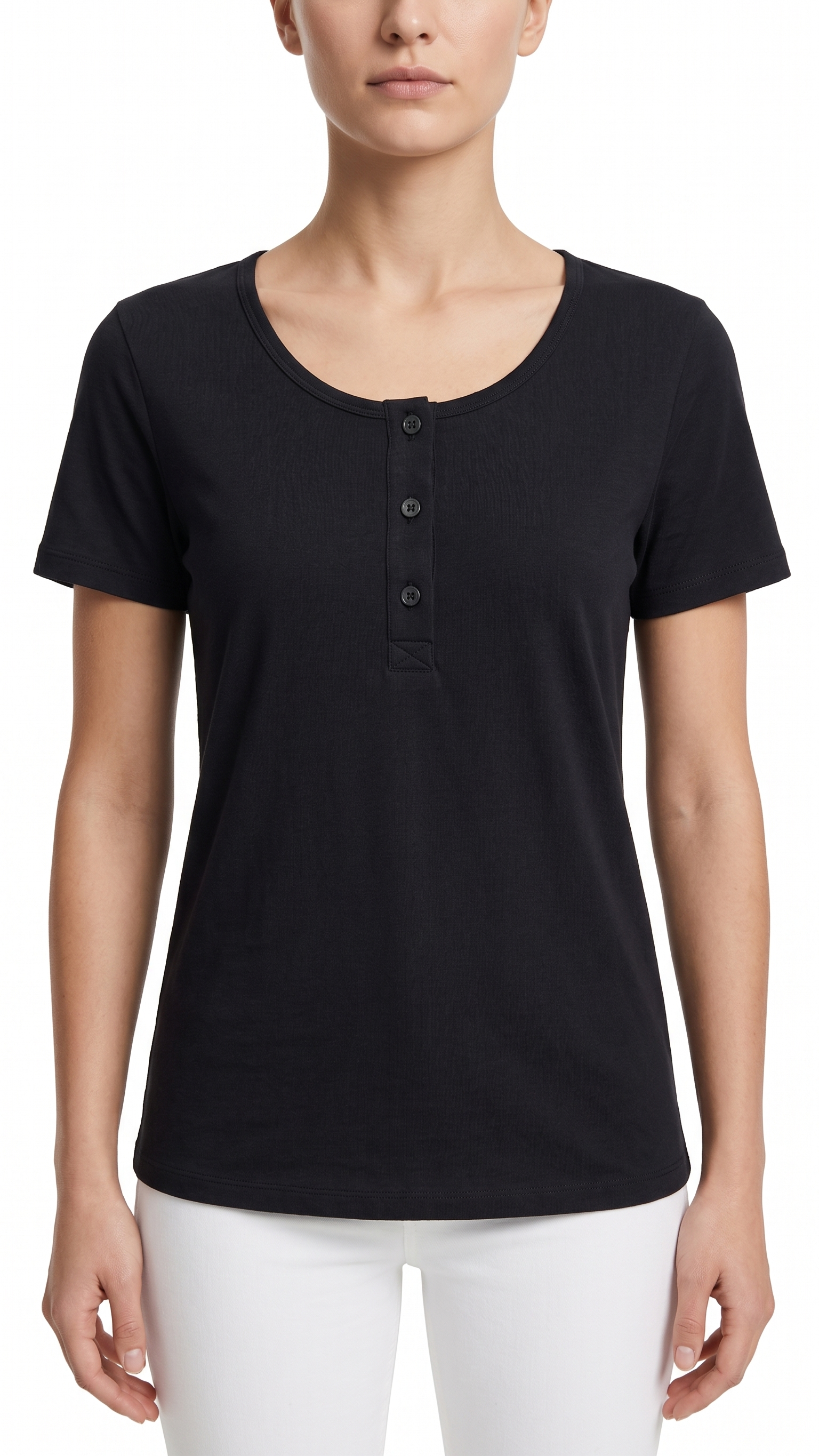 OYSHO T-SHIRT 2014 black / S