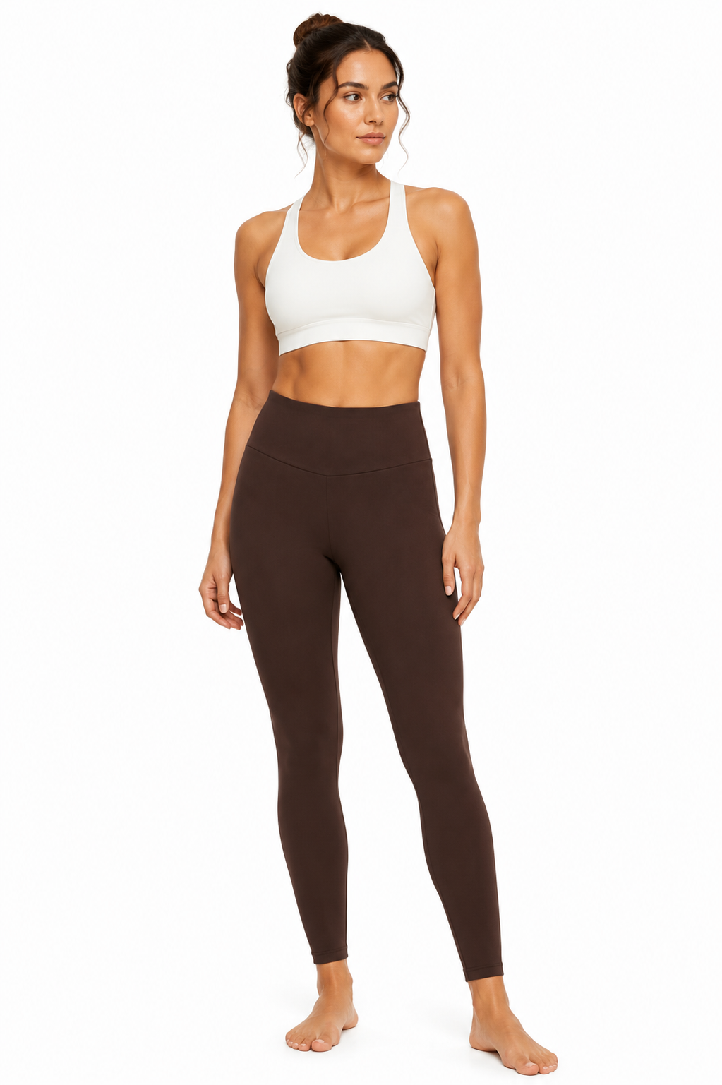 OYSHO PANT BRN 2014 brown / S